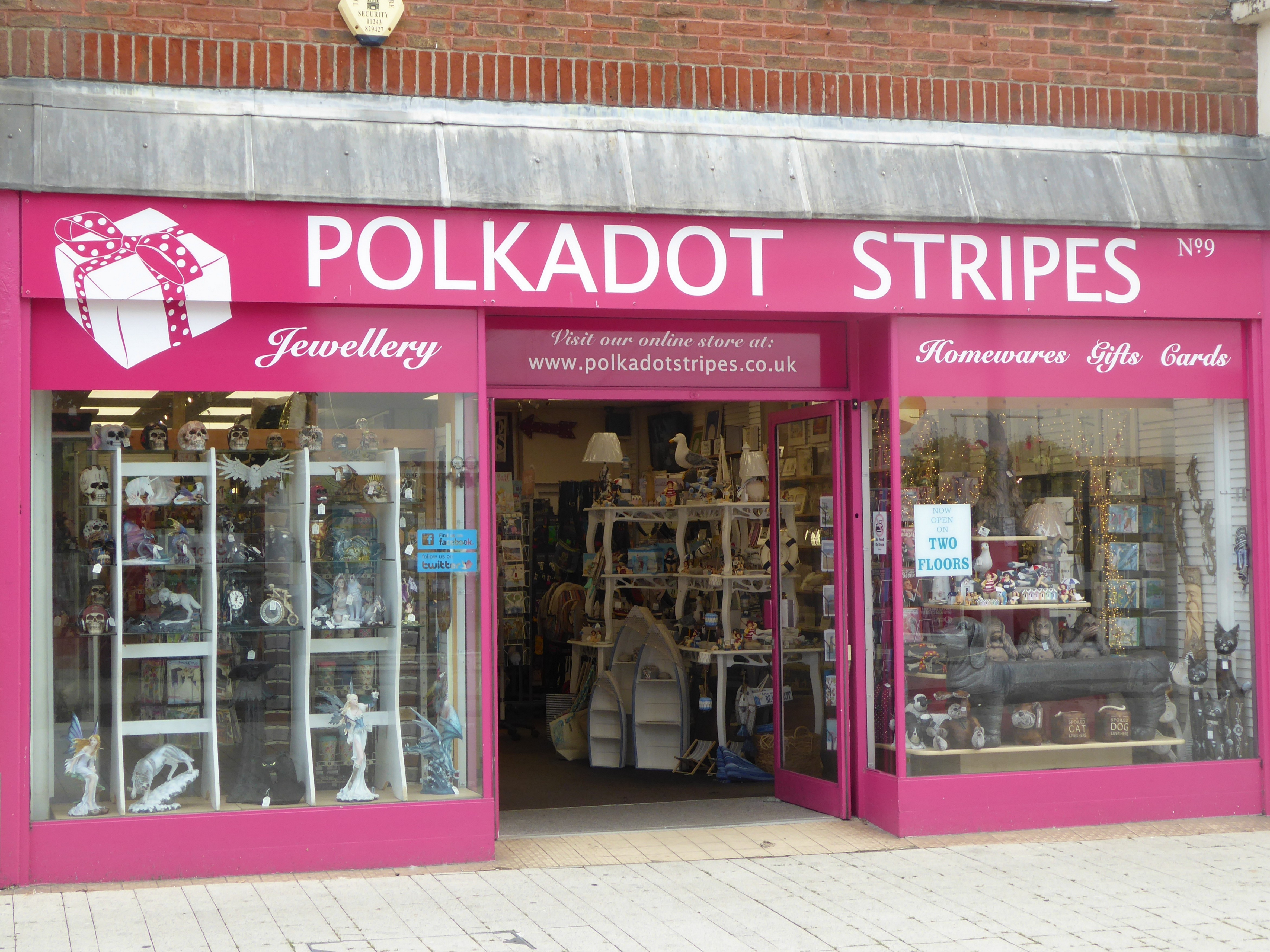 Polkadot Stripes Shop Front Aug 2019